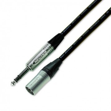 Balanced 6.3mm Jack-male XLR cable (0.25m)