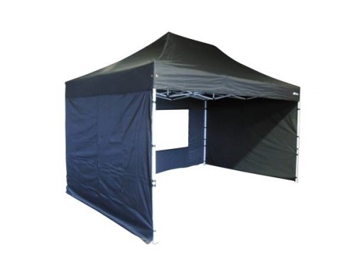 4.5m x 3m pop up gazebo/staging roof (black)