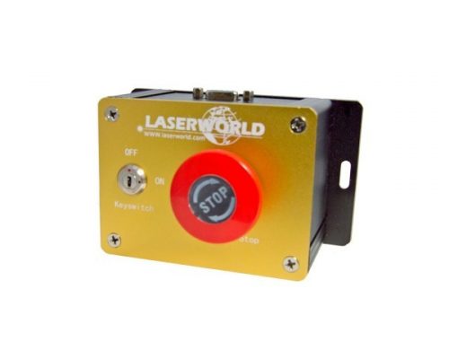 Laserworld emergency stop button + key