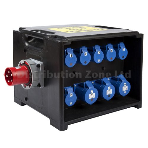 Three phase 63A -> 3x 32A Single Phase  & 9x 16A Single Phase Distro