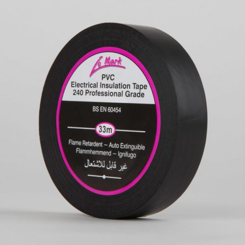 Le Mark PVC Electrical Insulation Tape 19mm x 33mm (Black, new)