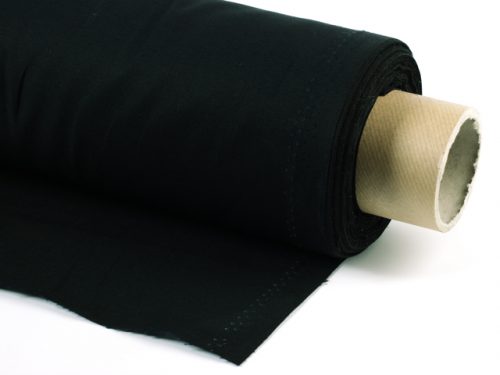 Cotton casement, black 1.22m width