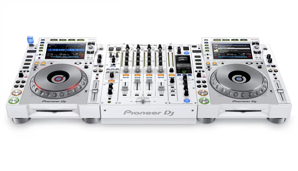 Pioneer CDJ hire white